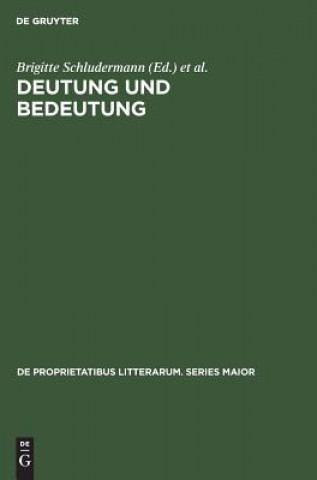 Knjiga Deutung und Bedeutung Brigitte Schludermann