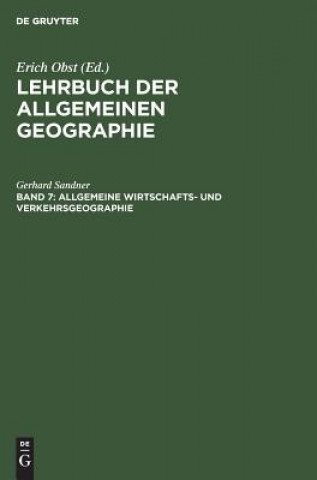 Kniha Allgemeine Wirtschafts- und Verkehrsgeographie Erich Obst