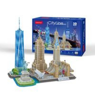 Joc / Jucărie Puzzle 3D City Line New York City 123 