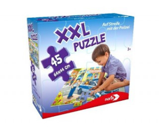 Játék XXL Puzzle Auf Streife mit der Polizei (Kinderpuzzle) Noris Spiele