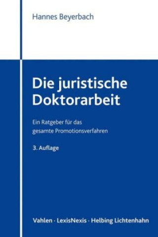 Książka Beyerbach, H: Die juristische Doktorarbeit Hannes Beyerbach