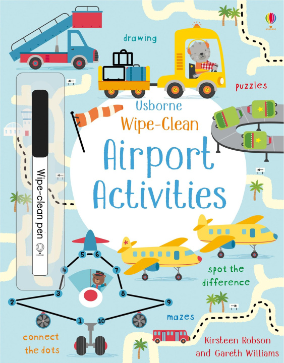 Book Wipe-Clean Airport Activities KIRSTEEN ROBSON