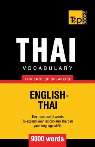 Kniha Thai vocabulary for English speakers - 9000 words Andrey Taranov