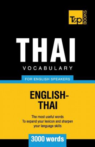 Carte Thai vocabulary for English speakers - 3000 words Andrey Taranov