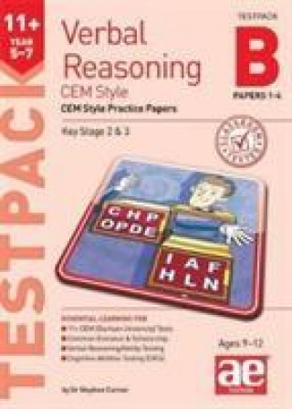 Knjiga 11+ Verbal Reasoning Year 5-7 CEM Style Testpack B Papers 1-4 Dr Stephen C Curran