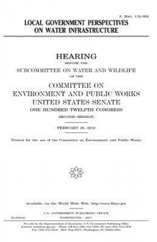 Libro Local government perspectives on water infrastructure United States Congress