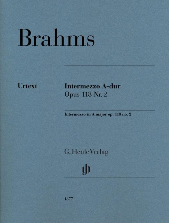 Carte Intermezzo A-dur op. 118 Nr. 2 Johannes Brahms