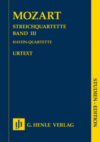 Book Streichquartette Band III SE Wolfgang Amadeus Mozart