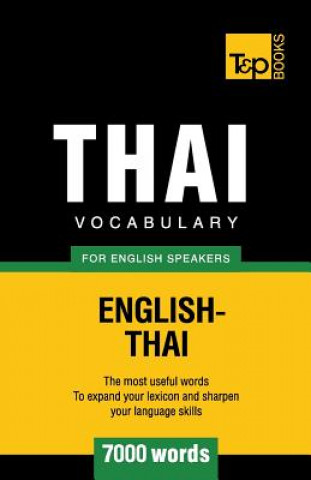 Carte Thai vocabulary for English speakers - 7000 words Andrey Taranov