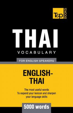 Könyv Thai vocabulary for English speakers - 5000 words Andrey Taranov