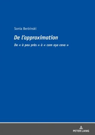 Könyv de l'Approximation Sonia Berbinski