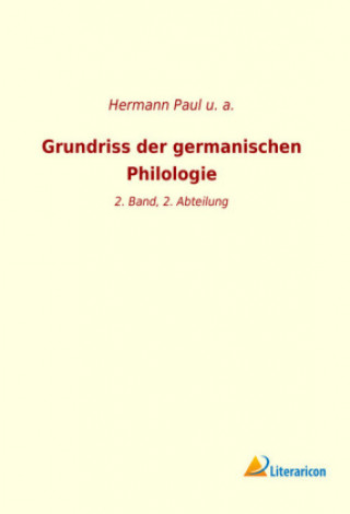 Libro Grundriss der germanischen Philologie A. U.