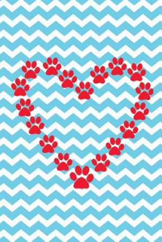 Książka Paw Print Heart: Chevron Design Midwest Merchandise