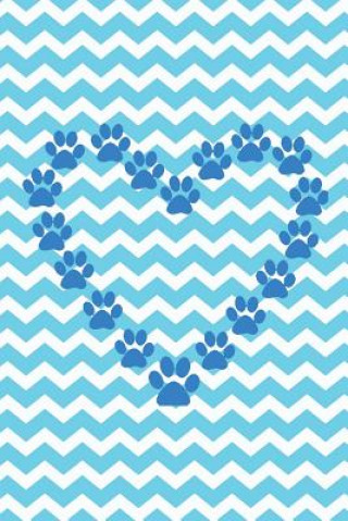 Kniha Paw Print Heart: Chevron Design Midwest Merchandise