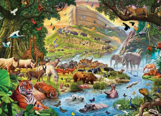 Carte Noah's Ark Before the Rain Puzzle 300 Pieces Steve Crisp Eurographics
