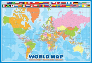 Hra/Hračka World Map Eurographics Kids 100 Pieces Eurographics