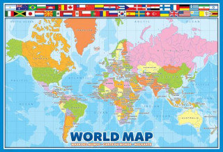 Spiel/Spielzeug World Map Eurographics Kids 100 Pieces Eurographics