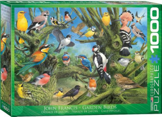 Játék Garden Birds 1000pc Puzzle Eurographics