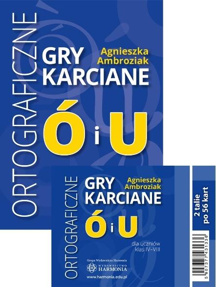 Joc / Jucărie Ortograficzne gry karciane O i U klasy 4-8 Agnieszka Ambroziak