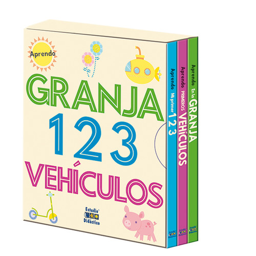 Kniha Pack Aprendo: Granja, 123, Vehiculos 