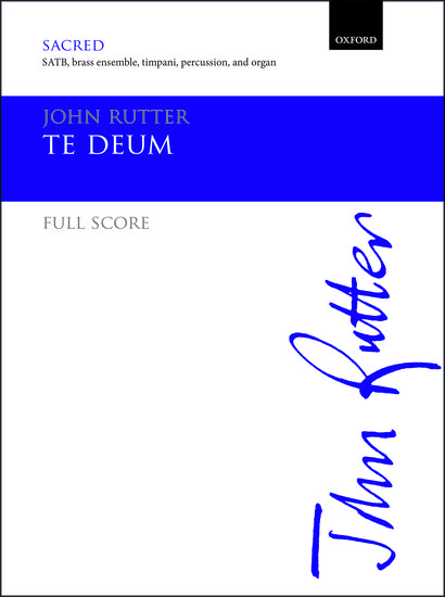 Kniha Te Deum John Rutter