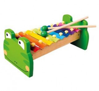 Hra/Hračka Xylofon: Žabka/kovový 