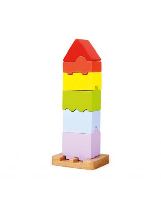 Játék Skládací věž: Dřevěná hračka 