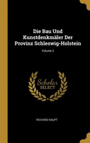 Carte Die Bau Und Kunstdenkmäler Der Provinz Schleswig-Holstein; Volume 2 Richard Haupt