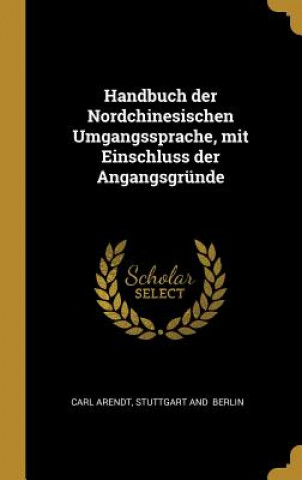 Könyv Handbuch Der Nordchinesischen Umgangssprache, Mit Einschluss Der Angangsgründe Carl Arendt