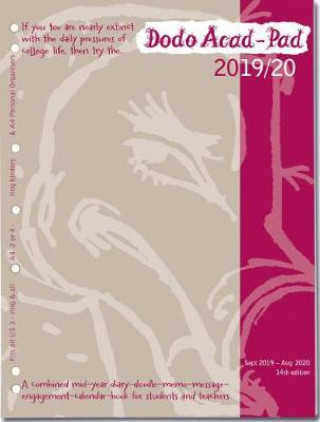 Naptár/Határidőnapló Dodo Acad-Pad 2019-2020 Filofax-Compatible A4 Organiser Diary (2/3/4 Ring/US Letter Size) Refill, Mid-Year / Academic, Week to View Naomi McBride