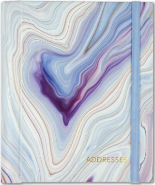 Calendar/Diary BLUE AGATE LG ADDRESS BK Inc Peter Pauper Press