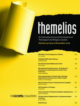 Kniha Themelios, Volume 43, Issue 3 D A Carson