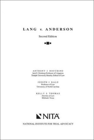 Buch Lang V. Anderson: Case File Anthony J Bocchino