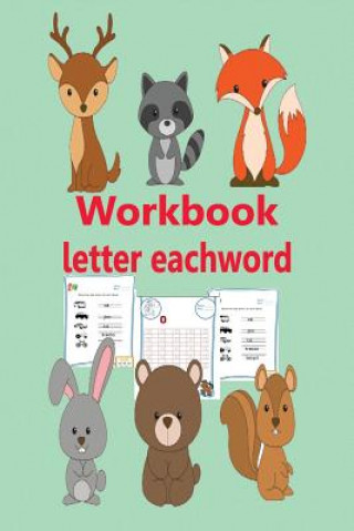 Book Workbook Letter Eachword: Game Fine the Missing Number Devolop Trace Letters Preschool Practice Reading Rebecca Nichols