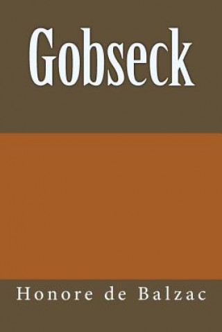 Könyv Gobseck Honore De Balzac