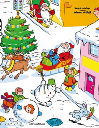 Book Livre de coloriage Animaux de Noel 4 Nick Snels