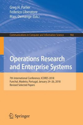 Könyv Operations Research and Enterprise Systems Greg H. Parlier