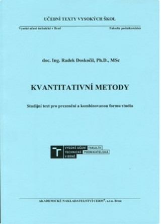 Carte Kvantitativní metody, 2.vydání Radek Doskočil