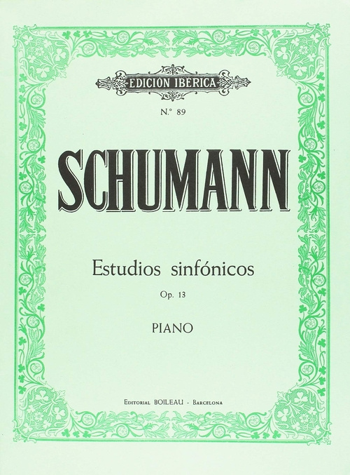 Carte Estudios sinfónicos Op.13 ROBERT SCHUMANN