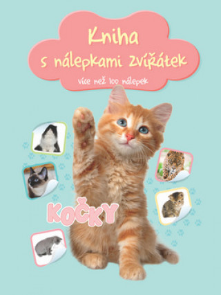Book Kniha s nálepkami zvířátek Kočky 