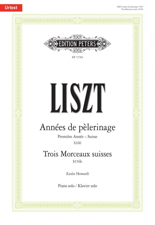 Kniha ANNEES DE PELERINAGE FOR PIANO Franz Liszt