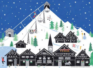Календар/тефтер Winter in the Mountains Advent Calendar Carole Aufranc