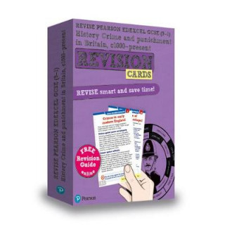 Carte Pearson REVISE Edexcel GCSE History Crime and Punishment in Britain Revision Cards (with free online Revision Guide and Workbook) - 2023 and 2024 exam Kirsty Taylor