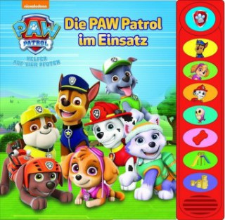Kniha Die PAW Patrol im Einsatz - 8-Button-Soundbuch - interaktives Bilderbuch mit 8 spannenden Geräuschen Phoenix International Publications Germany GmbH