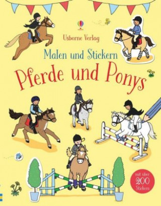 Kniha Malen und Stickern: Pferde und Ponys Fiona Patchett