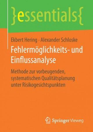 Książka Fehlermoeglichkeits- Und Einflussanalyse Ekbert Hering