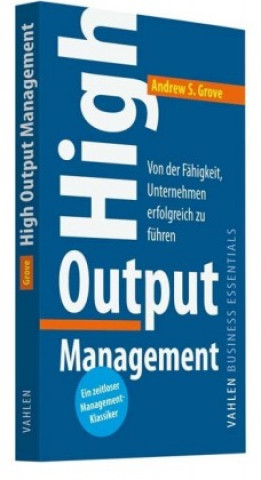 Книга High Output Management Andy S. Grove