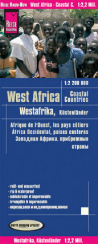 Tiskovina Reise Know-How Landkarte Westafrika, Küstenländer (1:2.200.000) : von Senegal bis Nigeria Reise Know-How Verlag Peter Rump