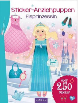 Carte Sticker-Anziehpuppen Eisprinzessin Eva Schindler