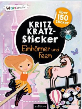 Książka Kritzkratz-Sticker Einhörner und Feen Eva Schindler